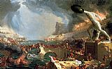 Thomas Cole The Course of Empire Destruction painting